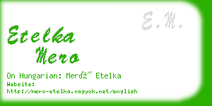 etelka mero business card